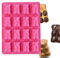 Wondercook - Marshmallow-Bär-Form für Schokolade oder Kuchen, Rosa, ref:0012