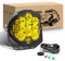 RIGIDON 7 Zoll 75W Rund LED Arbeitsscheinwerfer mit 12V kabelbaum kit, Offroad Beleuchtung Led Arbeitslicht Wasserdicht für Auto ATV LKW Traktor Fahrzeuge 4x4, 3000K Gelb led nebelscheinwerfer