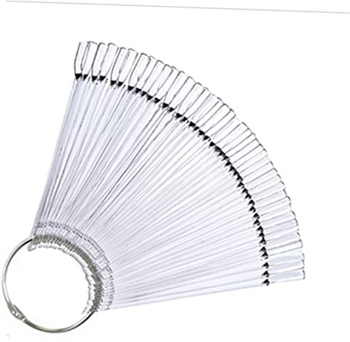 Healeved Nuancier Ongles Transparent 50 Pièces Présentation Vernis Ongles Pratique Pour Onglerie Nail Art Professionnel Et Débutants