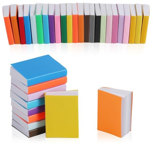 40 Stück Miniatur Puppenhausbücher, Maßstab 1:12 Miniatur Puppenhausbücher Sortiert Farben Puppenhaus Dekorationszubehör Weihnachten Rollenspiel Spielzeug für Jungen Mädchen Schlafzimmer