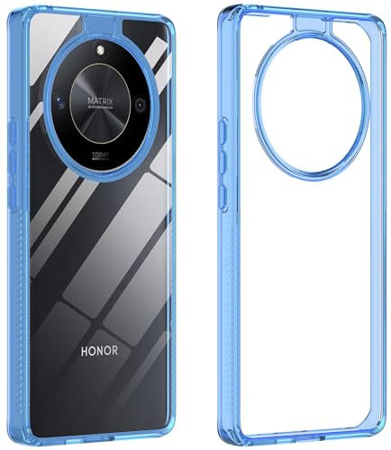 YSONCHAN Funda Protectora para Honor Magic6 Lite 5G / Magic 6 Lite/ X9B, Carcasa con Textura Antideslizante, Funda Bumper con Anti-amarilleo, Alta Transparente Funda. Azul