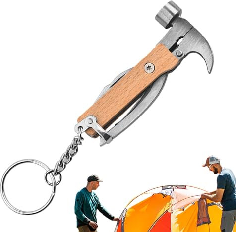 Herramienta de martillo multifunción - Martillo multiherramienta compacto, Martillo multiherramienta portátil | Herramienta de martillo multiusos para viaje, martillo multiherramienta resistente, equi