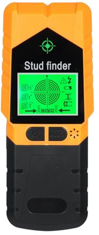 Weytoll Stud Finder Wall Scanner 6 in 1 Stud Detector with Magnet Physical Nail Finding Function Wall Detector for Wood Metal and AC Wire Detection LCD Display and Audio AlarmA