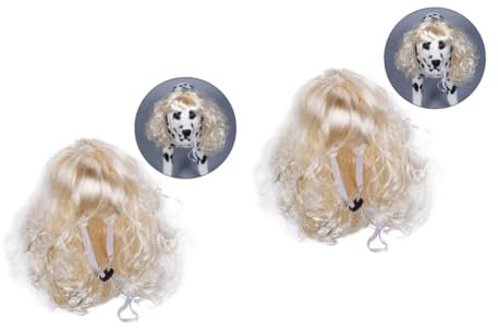 ORFOFE 2 Stücke Modische Hund Perücke Haustier Perücke Für Hunde Und Katzen Hund Kostüme Haustier Zubehör