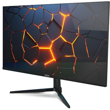 KROM KERTZ - Monitor Gaming 27 RGB 200HZ IPS, 1ms Tiempo Respuesta, FullHD (1920X1080px), HDR, Freesync & G-Sync, Low Blue Light/Flicker Free, HDMI 2.0, Display Port 1.4, Negro