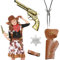 Cowboy Kostüm Kinder Herren Cowboypistole Stierkopf Kette Sheriff-Stern, Spielzeug Pistole Kinder Western Holster Cowboy Gürtel Anstecker Halloween Kostüm Zubehör für Cosplay Party Fasching Karneval