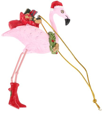 Warmhm Flamingo-christbaumspitze Weihnachts-Flamingo-Dekorationen Flamingo-hängeornamente für Die Feiertage