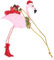 Warmhm Flamingo-christbaumspitze Weihnachts-Flamingo-Dekorationen Flamingo-hängeornamente für Die Feiertage