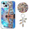 Staremeplz Compatible with iPhone 16 Pro Max Case One -Piece Luffy Anime Design [With Keychain and 50pcs Stickers] Cartoon Transparent Soft Silicona Case for iPhone 16 Pro Max - Case 9