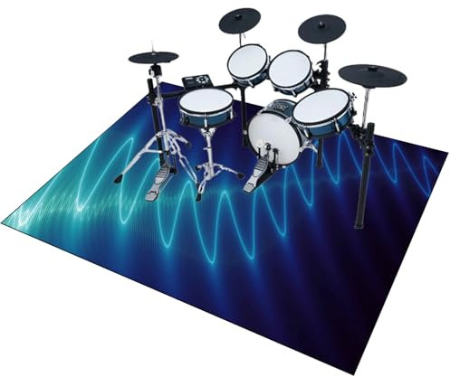 Drum Rug Drum Mat Soundproof Mat | Drum Carpet Non Slip Drum Blanket | Professional Drum Rugs | Electronic Drums Bass Drum Snare Drums Racks Guitars Drum Kit Etc Musical Instruments Mats 120 x 80 cm