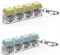 Fidget Toy | 4-Button Fidget Gadget Funny Click Button | Led Light Stress Toy - Mechanical Keyboard Stress Relief Toy Clicker (Yellow+Blue)