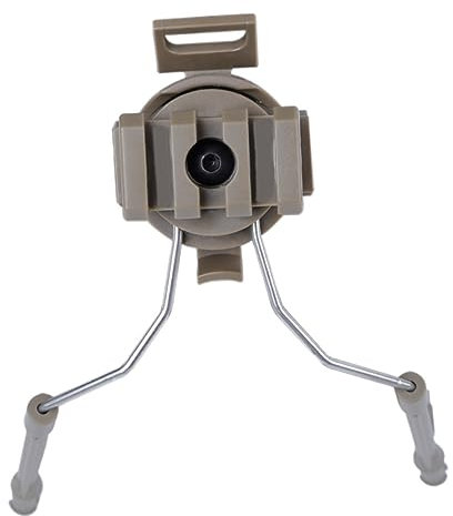 BESPORTBLE Helm Schienen Adapter Für Comtac Headset Kopfhörer Halterung Für Outdoor Nutzung Erdfarben Helm Zubehör Für Optimale Anpassung Und Komfort