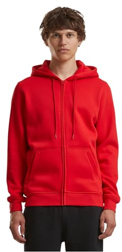 Build Your Brand Herren Kapuzenpullover, 65 Prozent Baumwolle, 35 Prozent Polyester, cityred, L