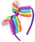 Btgghytr Haarreif für Mädchen, Regenbogenfarben, für Damen, Kinder, bunte Kopfschmuck, Haarspangen, Regenbogen-Haargummi, süße 2000er-Jahre-Mädchen-Haarnadeln