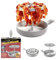 Bandeja para Cocinar Bacon en Microondas - Parrilla Desmontable con Recipiente Redondo Antigrasa y Mango Inferior | Ideal para Panceta Crujiente, Calentar Comida | Material PP Seguro y Reutilizable