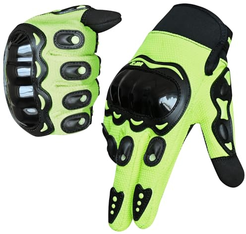 WESTWOOD FOX Guanti da moto per uomo e donna, guanti da moto con dita intere, per BMX, MX, ATV, MTB, equitazione, caccia, arrampicata e sport all'aria aperta