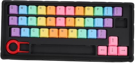 Holibanna Mechanical Keyboard Keycaps Grey Key Caps for Gaming Keyboard Accessories Scratch Dust Resistant Easy Install