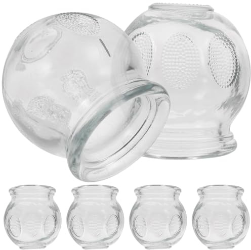 Cup Glass Device Cups Massage Cans Glasss Glass Cupping Device Cups | Be Careful Not to Get Burned, Note Light The Alcohol Cotton, Soles of The Feet, Gently Lift The Mouth of The Container