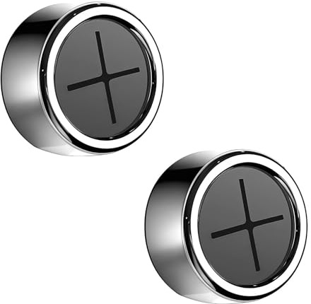 2PCS Tea Towel Holders for Kitchens, Electroplating Kitchen Roll Holder | Tea Towel Holders Push and Grip, No Drilling Required, Strong Stick-on Wall Mounted Tea Towel Hooks for Bathroom and Home