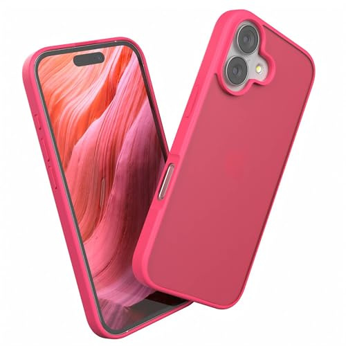 EAZY CASE - Outdoor Hülle für iPhone 17 hochwertige Matte Schutzhülle mit Ultra Aufprallschutz [Samtweiche Haptik] Stoßfest und Kratzfest Handyhülle mit Kameraschutz - Neon Pink