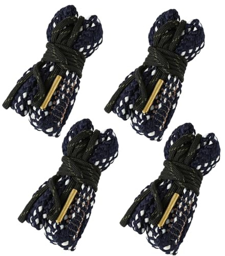 CZMYCBG Kit di Pulizia 4 Spazzole a Serpante per Armi - Compatibile con Calibri .17, .22, .223, .308, .30-06, .357, .45, 9mm - Pulitore da 12 Pollici(410 GA Gauge)