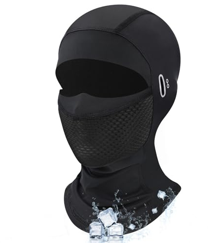 Kiiwah Sommer Sturmhaube für Herren und Damen, UV-Schutz Kühlung Balaclava Dünn Atmungsaktiv Motorrad Sturmmaske für Radfahren Outdoor Sports (Kurz/Lang)