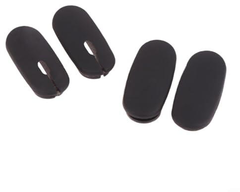 Set di 2 tappi ovali per cavi in gomma per telaio in carbonio, antipolvere e impermeabili, adatti per cavi del cambio e del freno per bici da strada, MTB e Gravelbike, nero (senza foro)