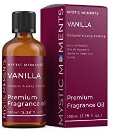 Mystic Moments | Vanilla Fragrance Oil - 100ml - Perfect for Soaps, Candles, Bath Bombs, Oil Burners, Diffusers and Skin & Hair Care Items