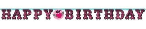 Amscan International Banner Buchstabe Rocker Girl Happy Birthday