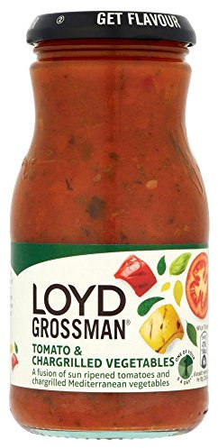 Loyd Grossman - Sauce tomate et légumes grillés au feu de bois - lot de 2 pots de 350 g