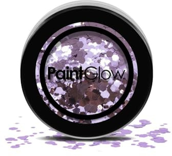PaintGlow, Chunky Cosmetic Glitter for Hair, Face & Body, Helter Skelter, 3g