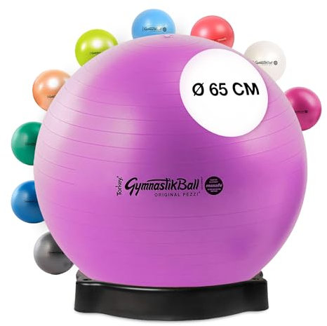 PEZZI Original Pezziball MAXAFE 65 cm m. Ballschale violett Sitzball