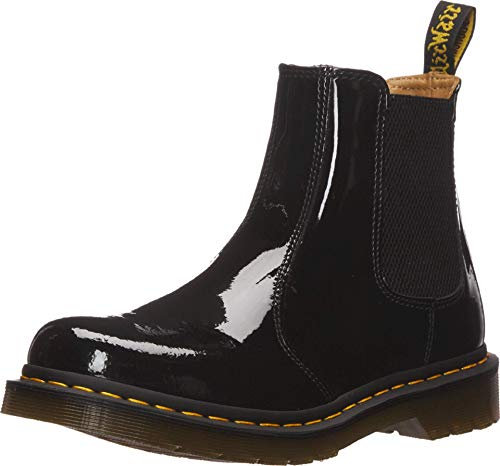 Dr. Martens 25278001, Anfibi Donna, Black Patent Lamper, 38 EU