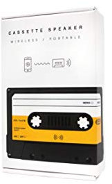 Suck UK | Cassette Tape Bluetooth Speaker | Retro Design Phone Accessories | Portable Wireless Speaker | Tech Gadgets For Women & Men | Cassette Shaped USB Speakers | Home/Outdoor Bluetooth