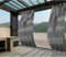 Clothink Outdoor Vorhang Ösen Oben Unten Anti-Verblassen Windschutz Sonnenschutz Sichtschutz Wetterfest, Terrasse Balkon Pergola (Grau, 132x275cm)