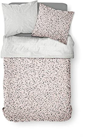 Today Bettwäsche für Doppelbett, 240 x 260 cm, Baumwolle, Bedruckt, Rosa, Graphique Sunshine 3,26