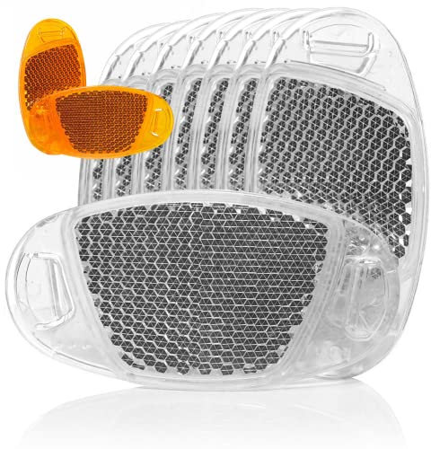 Kellago Katzenaugen Reflektoren Fahrrad [ MIT VERBESSERTER REFLEKTION ] 8X Speichenreflektoren Fahrrad Stvzo zugelassen - Fahrrad Reflektoren für Speichen - Katzenaugen Fahrrad Speichenreflektoren