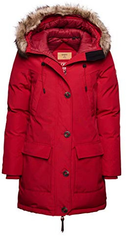 Superdry Femme Parka rembourrée Rookie Piment 36