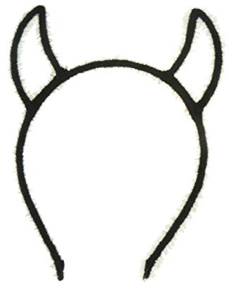 Womens Girls Fancy Dress Up Party Role School Play Cosplay Costume Hen Do Halloween Deely Deeley Bopper Animal Nativity Headband Hairband Hair Alice Band Goth Steampunk Satan Devil Horns Narrow .5cm