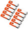 Cle USB 32 Go, KROCEUS Clé USB Lot de 10 Stockage Flash Drive Rotation U Disque Cle USB Pendrive Clef USB 2.0 avec Cordon et LED Indicateur (Orange)