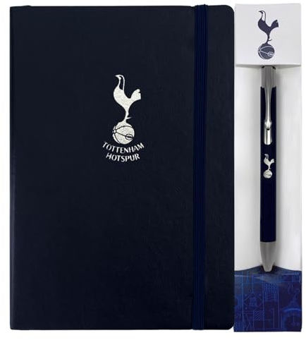 Tottenham Hotspur - Premium-Notizbuch (A5) & Kugelschreiber - Offizielles Merchandise - Geschenk für Fußballfans