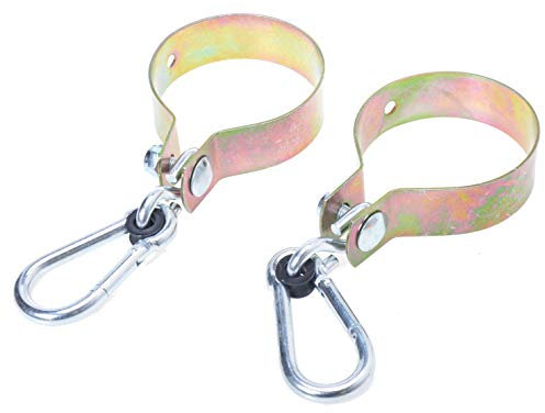 Aqbau Lot de 2 Colliers de balançoire diamètre 100 mm Crochet balançoire Mousqueton