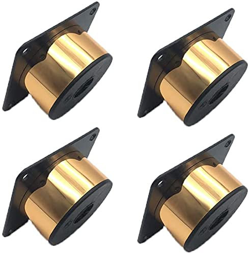 Ran-Möbelfüße 4 stücke Möbelfüße Möbel Beine Metall Runde Beine Edelstahl Möbel Füße Tisch Bett Schrank Sofa Beine Ersatzschrankfüße mit Schrauben Golden Furniture Legs (Size : 3cm)