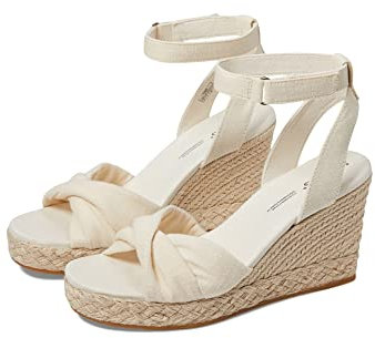 TOMS Marisela, Sandali con zeppa Donna, Natural, 39 EU