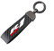 NEOOX Motorrad Schlüsselanhänger Motorrad Kohlefaser -Lederseilschlüsselring Für Yamaha YZF R1 1998-2014 2013 (Farbe : Schwarz, Size : Normal)