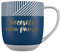 DRAEGER PARIS 1886 - Taza de Cerámica 320ml con Mensaje Necesito una Pausa - Diseño Chic con Detalles en Oro Caliente - Apta para Lavavajillas - Disponible en Azul o Rosa