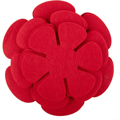 Pot Pan Protectors, Pan Protector Pads,Set of 12 and 3 Different Sizes, Felt Pad Pot Pan Protector Anti Scratch Non Cookware Utensils Tool Separator Pads-Red