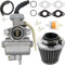 ZAMDOE Carburateur PZ20 pour 50 cc 70 cc 90 cc 110 cc 125 cc 4 temps ATV 4 roues Go Kart Dirt Bike pour Honda CRF50F XL75 CRF80F XR50R pour Kazuma pour Baja pour TaoTao avec filtre à air