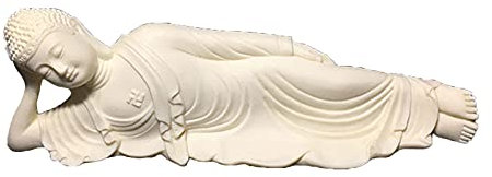 WRAFER Chinesische Feng Shui Figur, Desktop-Ornamente für chinesische Feng Shui liegende Buddha-Dekor-Statue, Figuren, Skulptur, Sammlerstücke, Buddha ruhiger