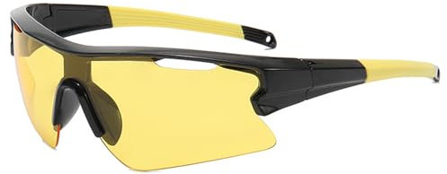 BigCheer Gafas de sol para hombre, gafas de protección, gafas rápidas rave, polarizadas gafas de ciclismo para hombre y mujer, gafas rápidas, protección UV400, carbón